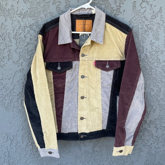Levi's Other - Levi's Premium Colorblock Corduroy Stretch Trucker Jacket NWT